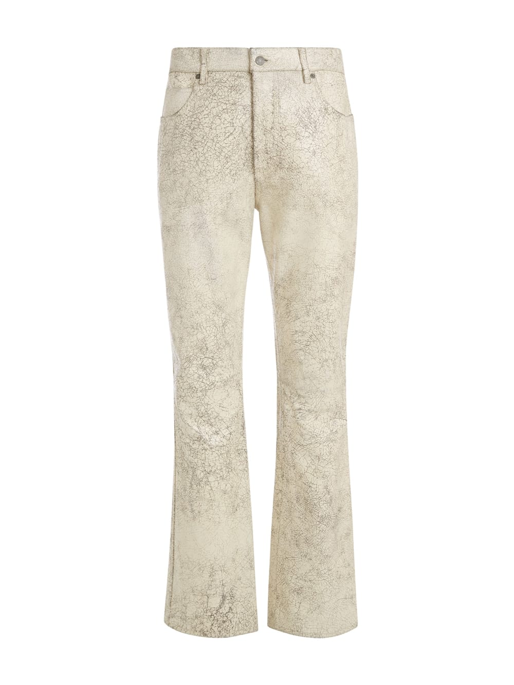 crackle leather pant