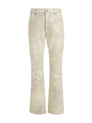 crackle leather pant
