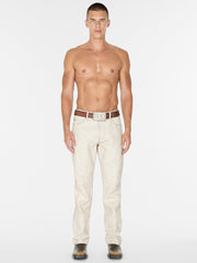crackle leather pant