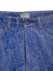Cracked Leather Shorts