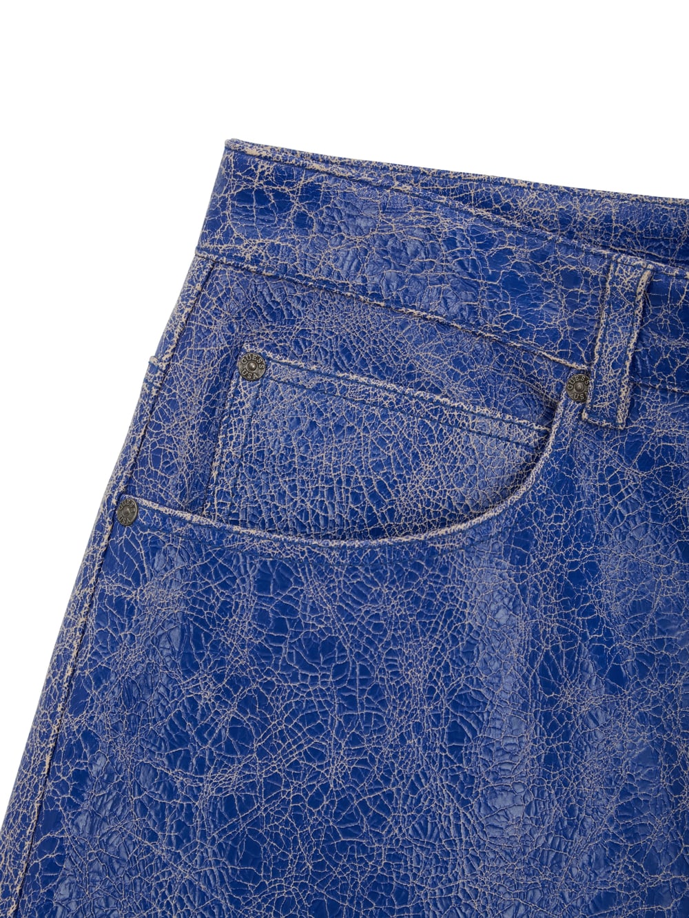 Cracked Leather Shorts