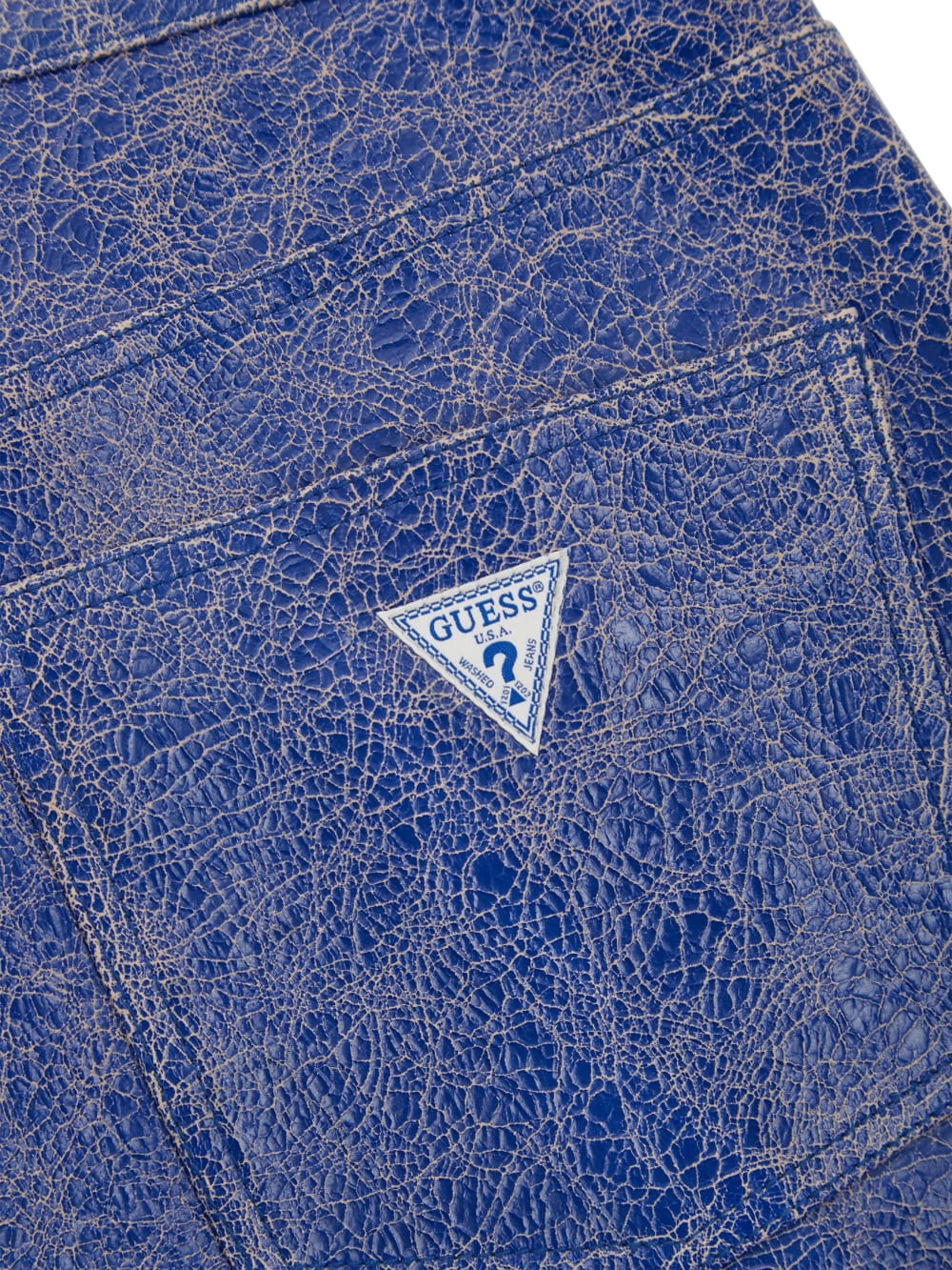 Cracked Leather Shorts