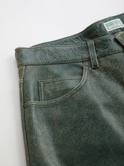 crackle leather pant