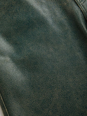 crackle leather pant
