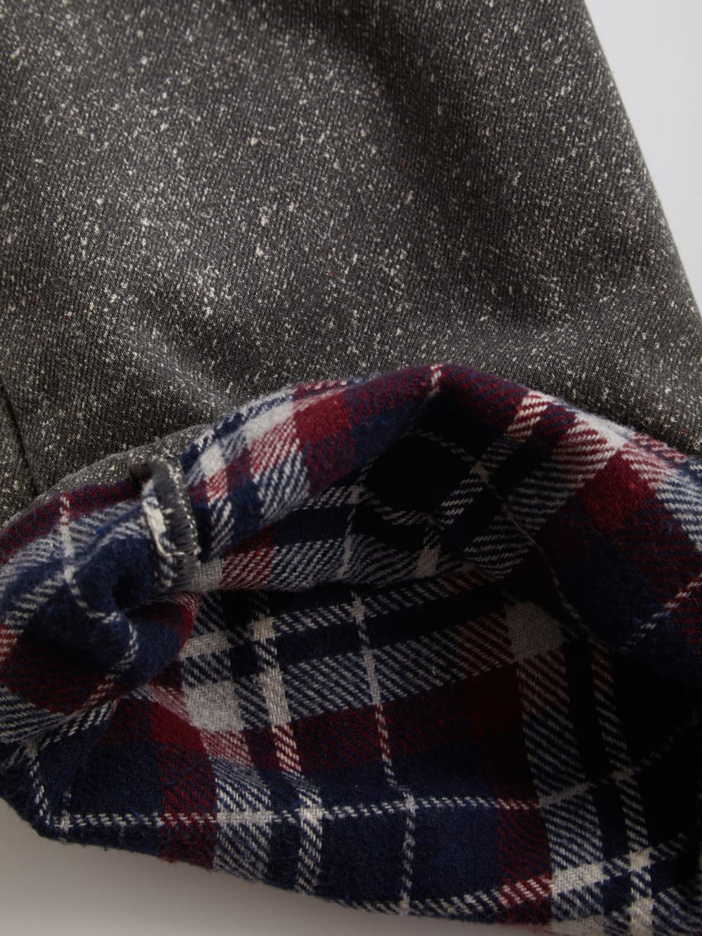 flannel lined relaxed bull denim pant
