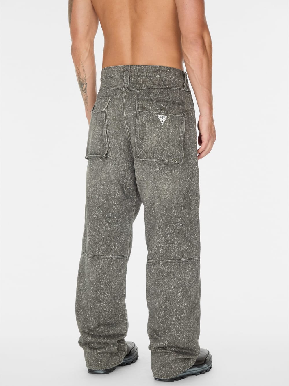 flannel lined relaxed bull denim pant