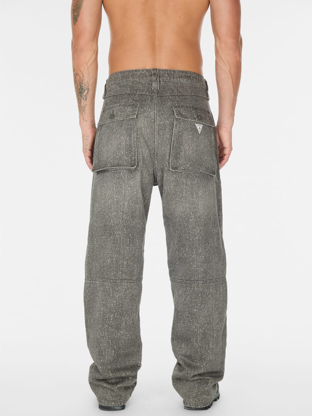 flannel lined relaxed bull denim pant