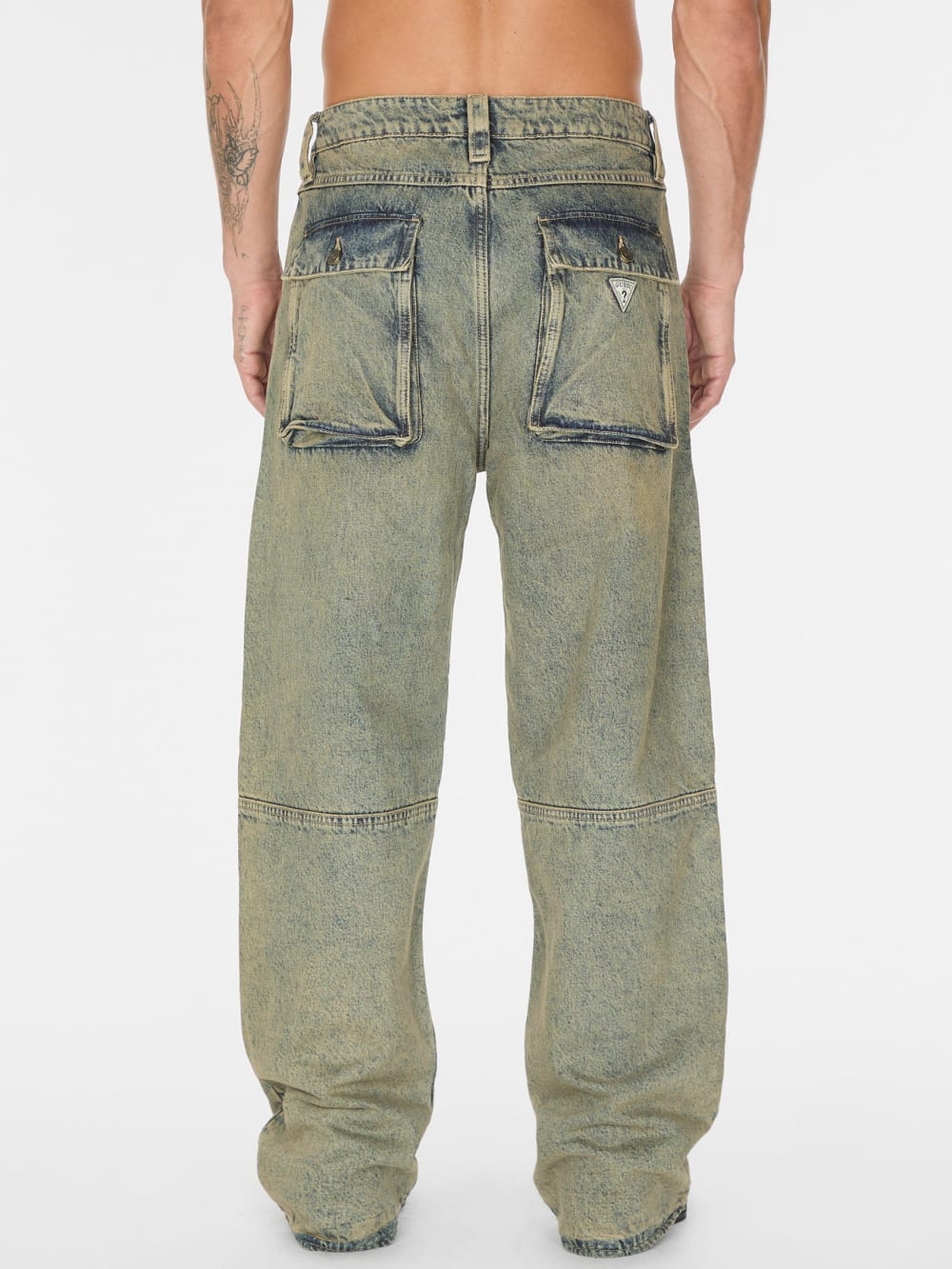flannel lined relaxed denim pant
