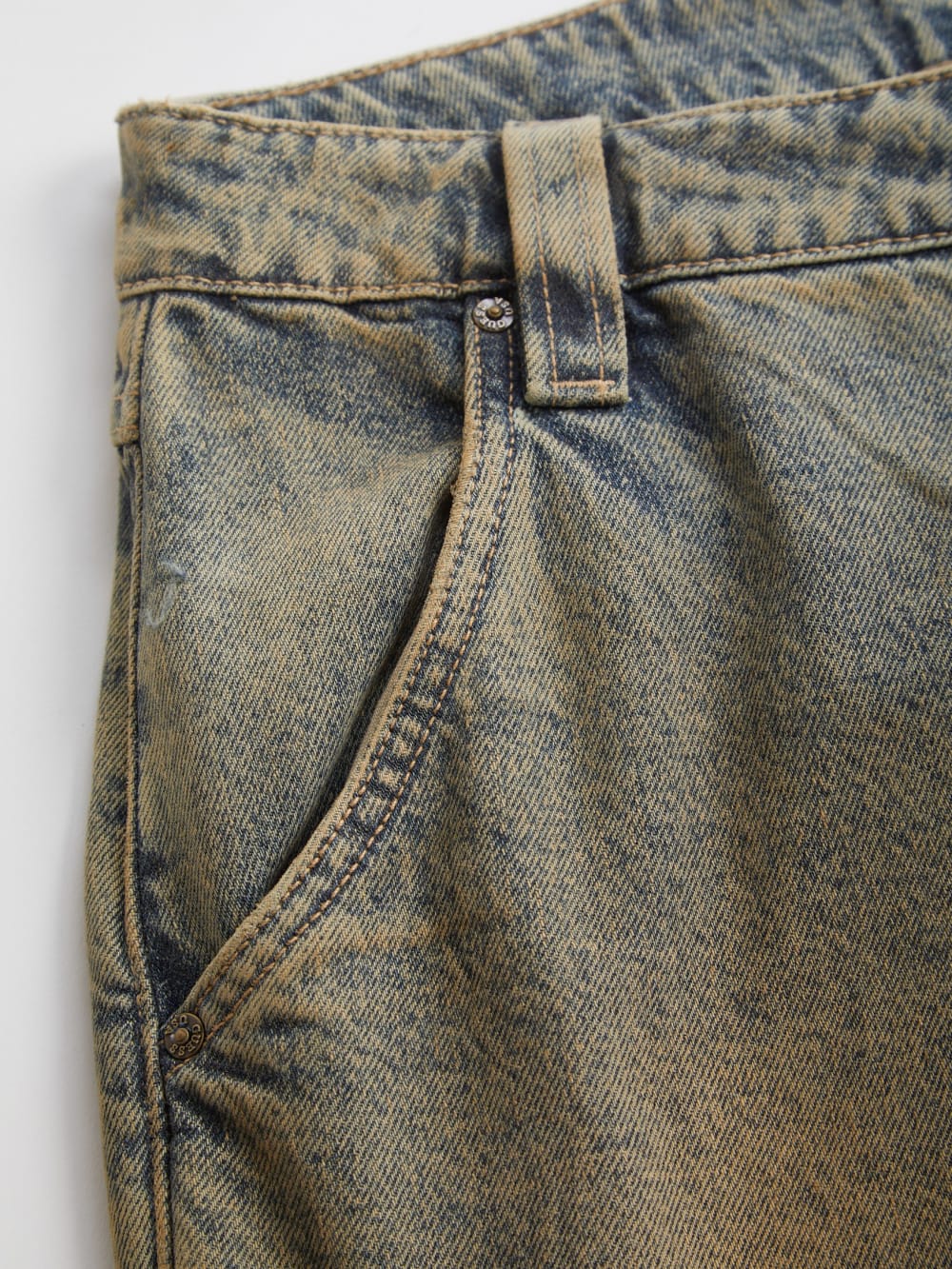 flannel lined relaxed denim pant