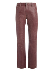 crackle leather pant
