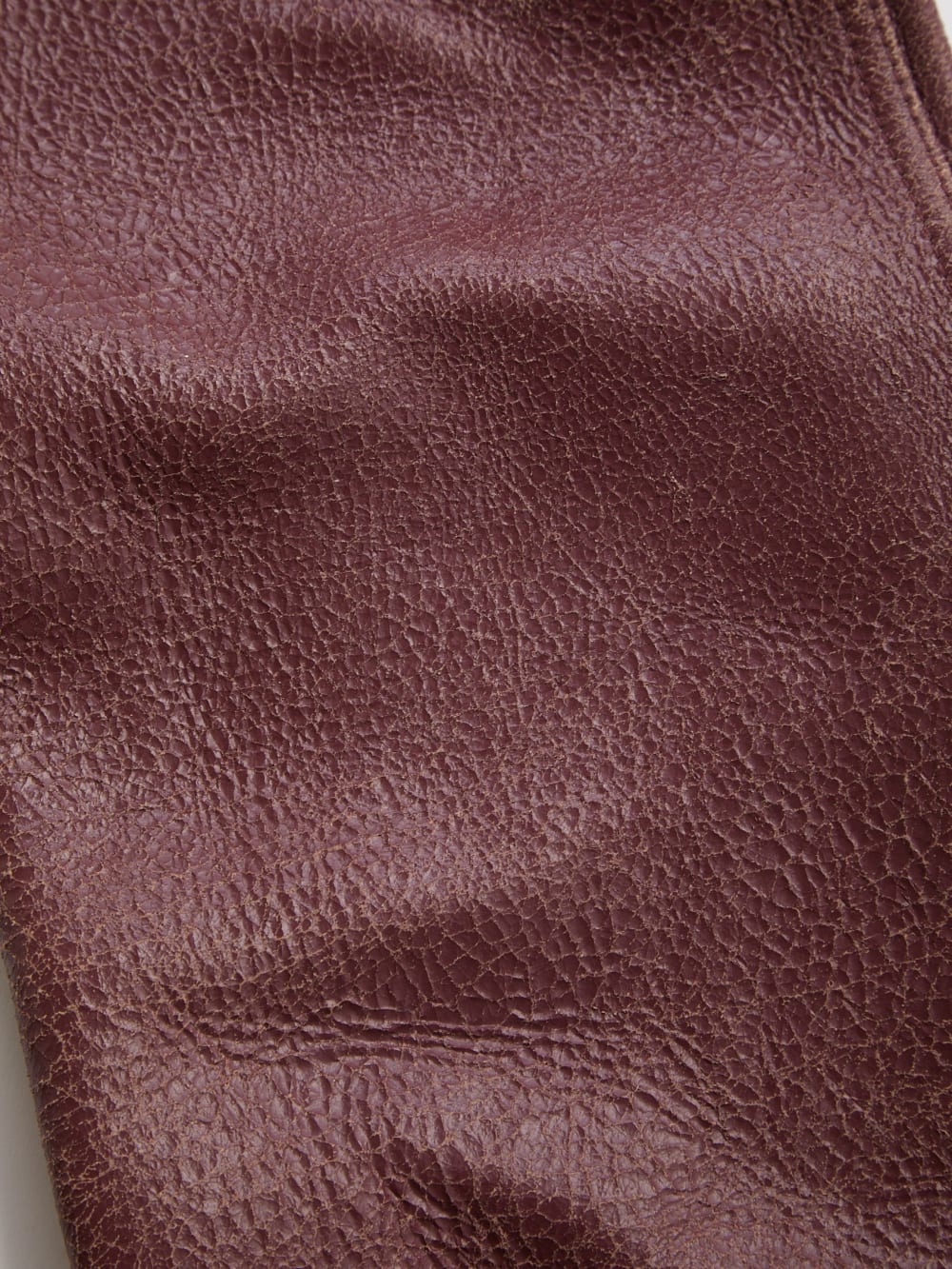 crackle leather pant