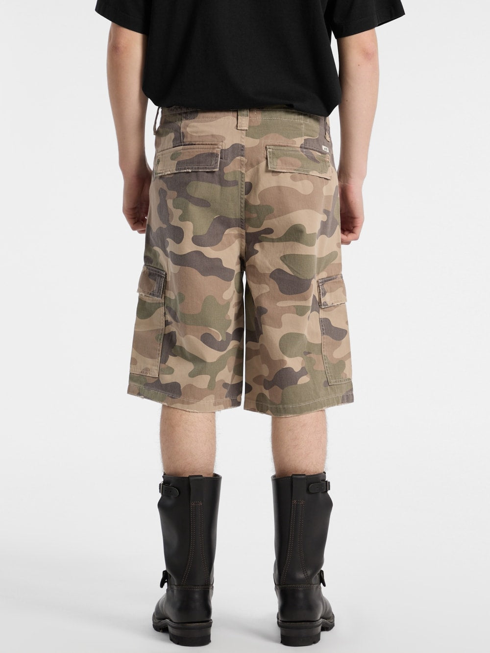 GUESS Originals Eco Twill Camo Cargo Shorts