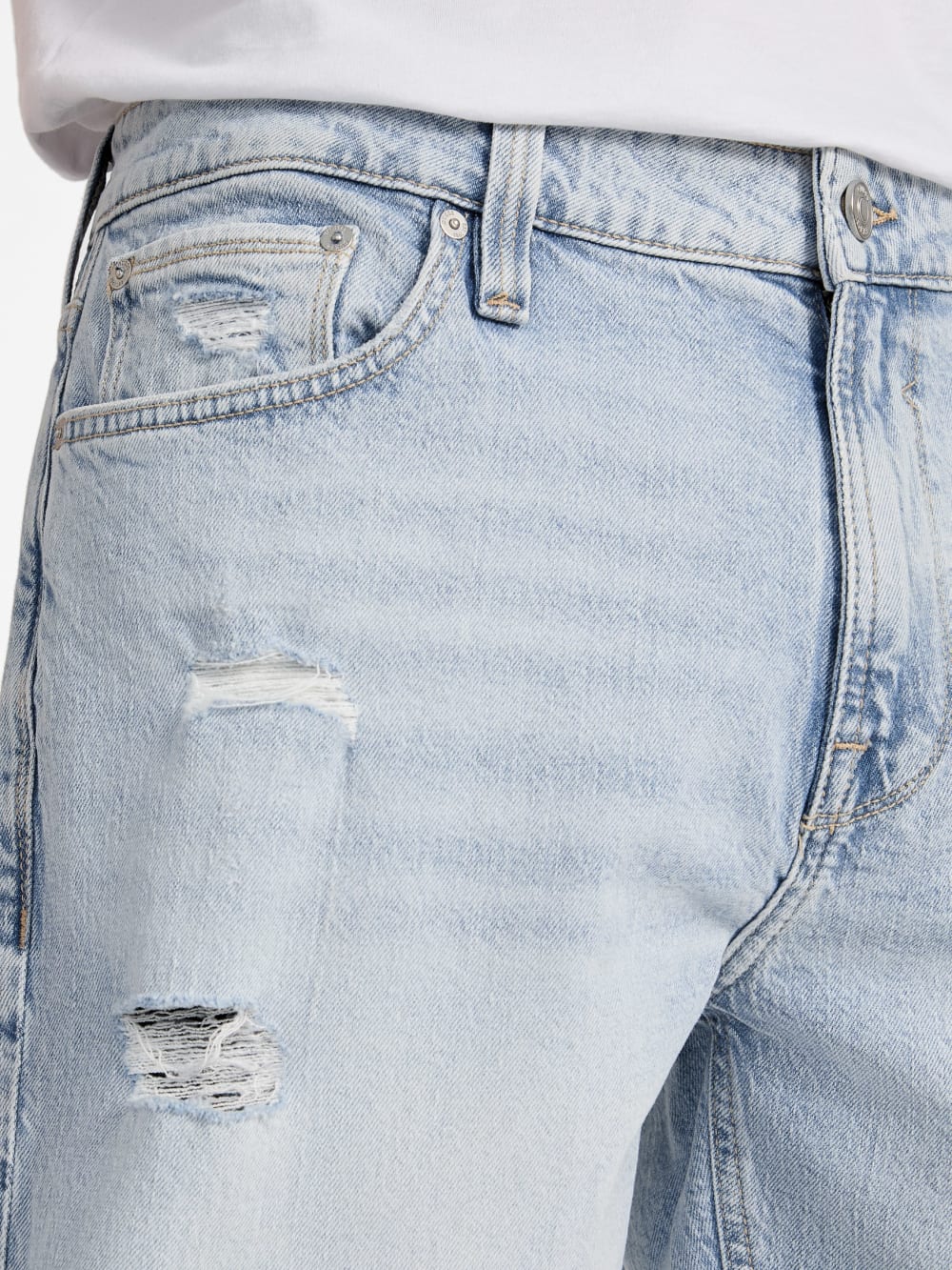 Eco Wyatt Distressed Denim Shorts