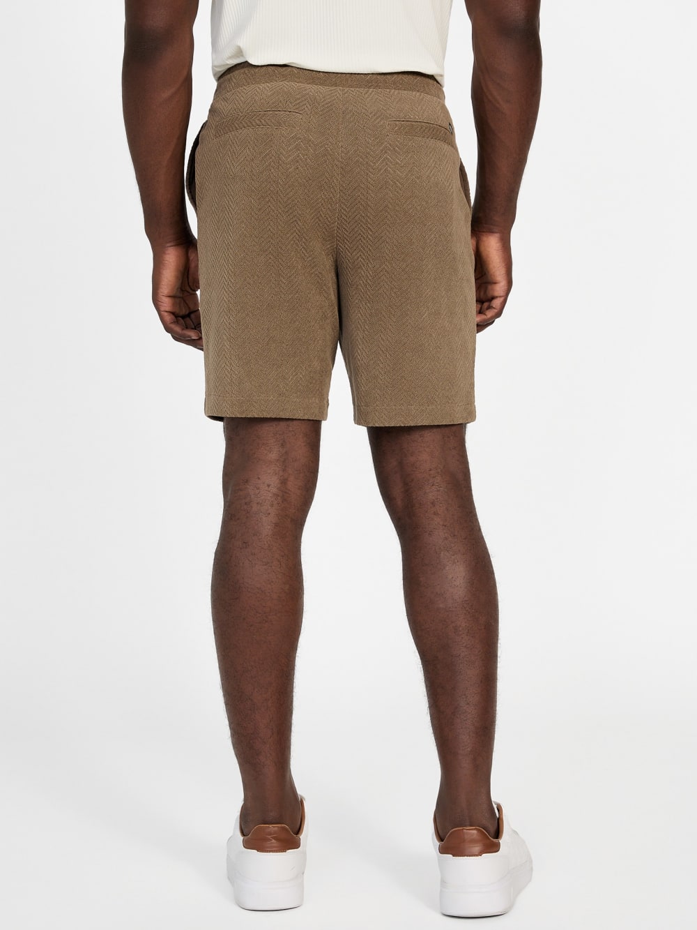 Eco Calvin Chevron-Knit Shorts