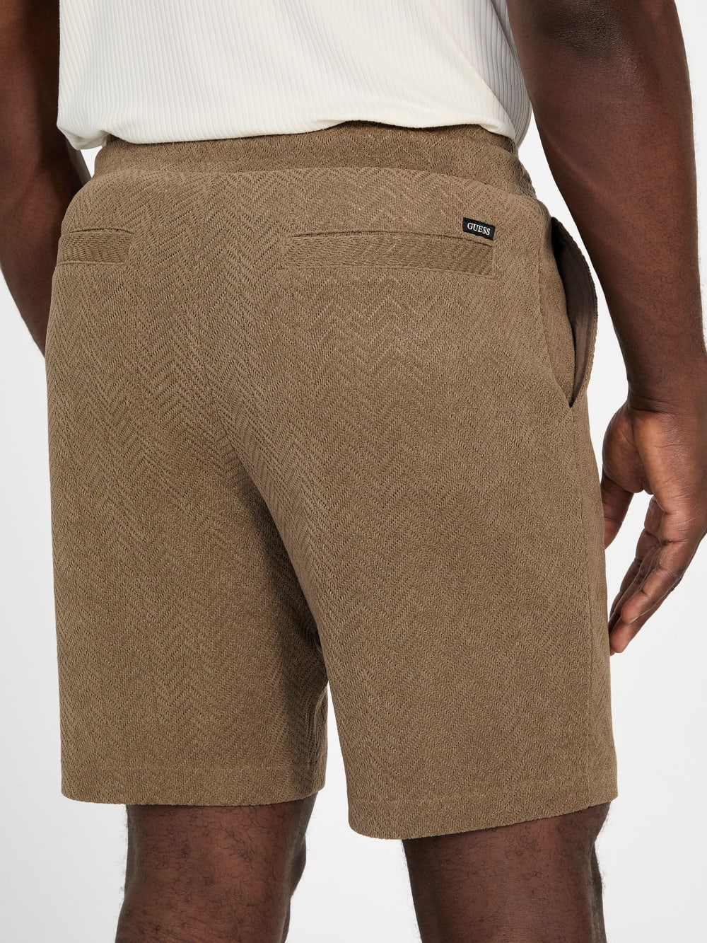 Eco Calvin Chevron-Knit Shorts