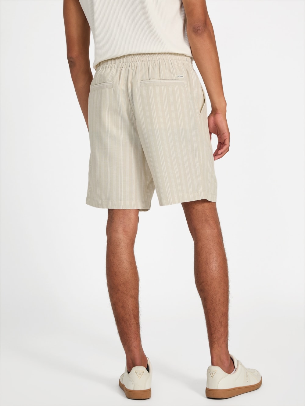 Linen blend shorts