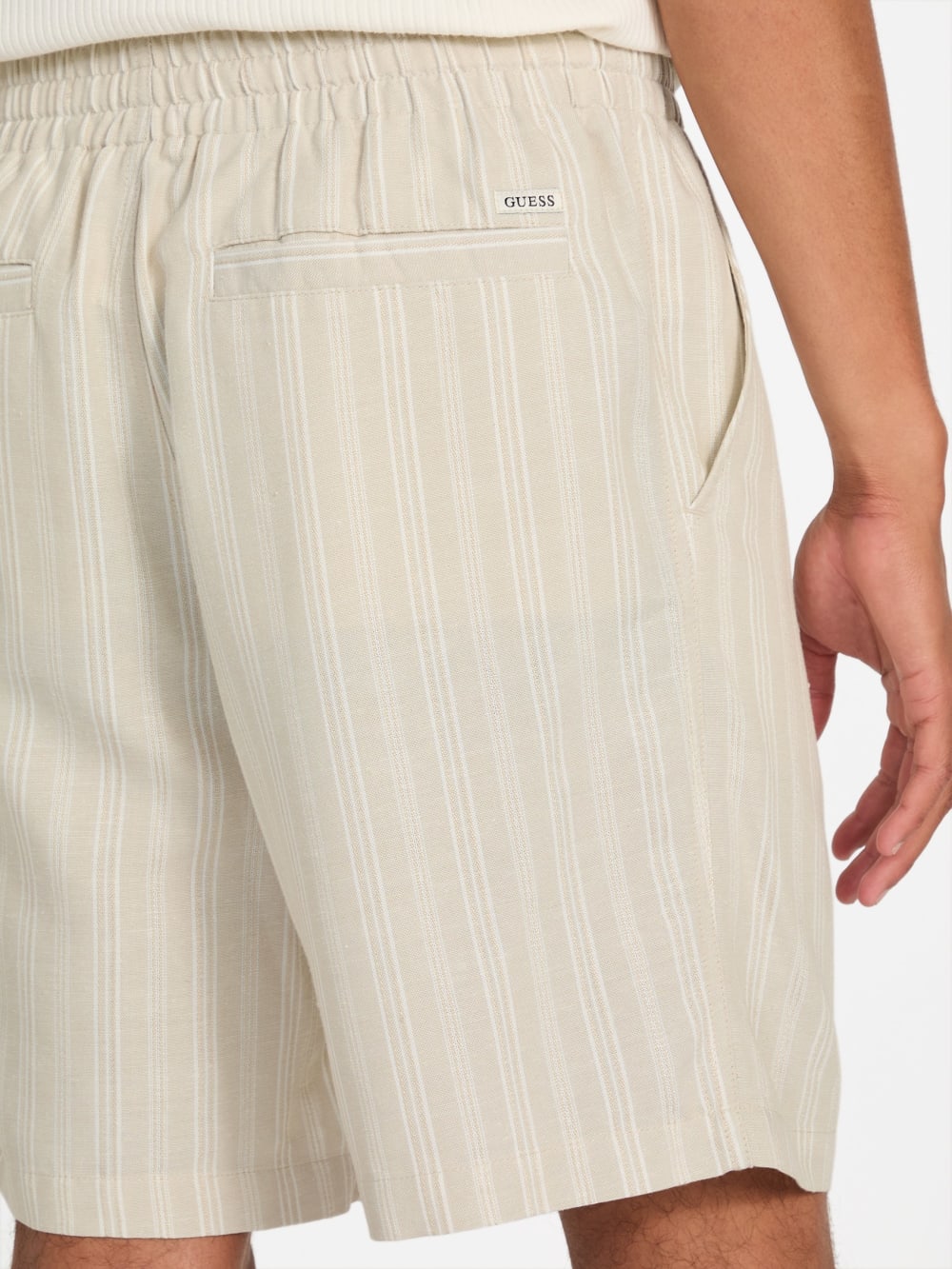 Linen blend shorts