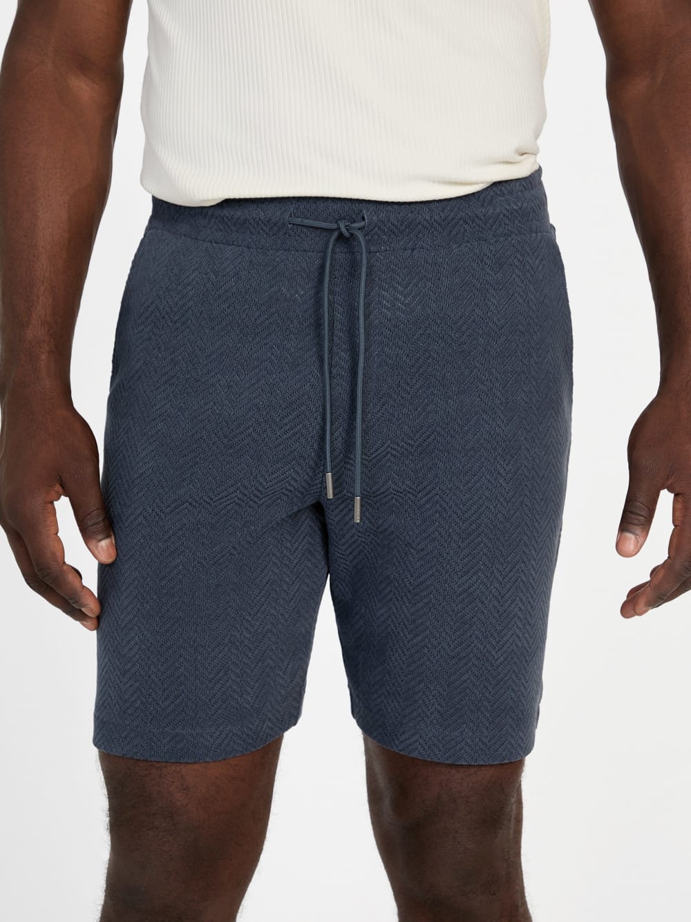 Eco Calvin Chevron-Knit Shorts