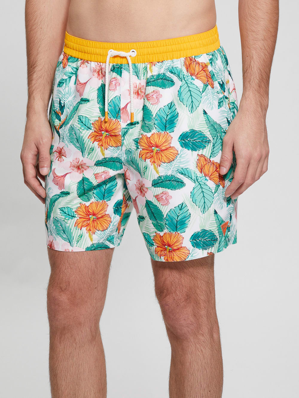 Eco Printed Swim Trunks