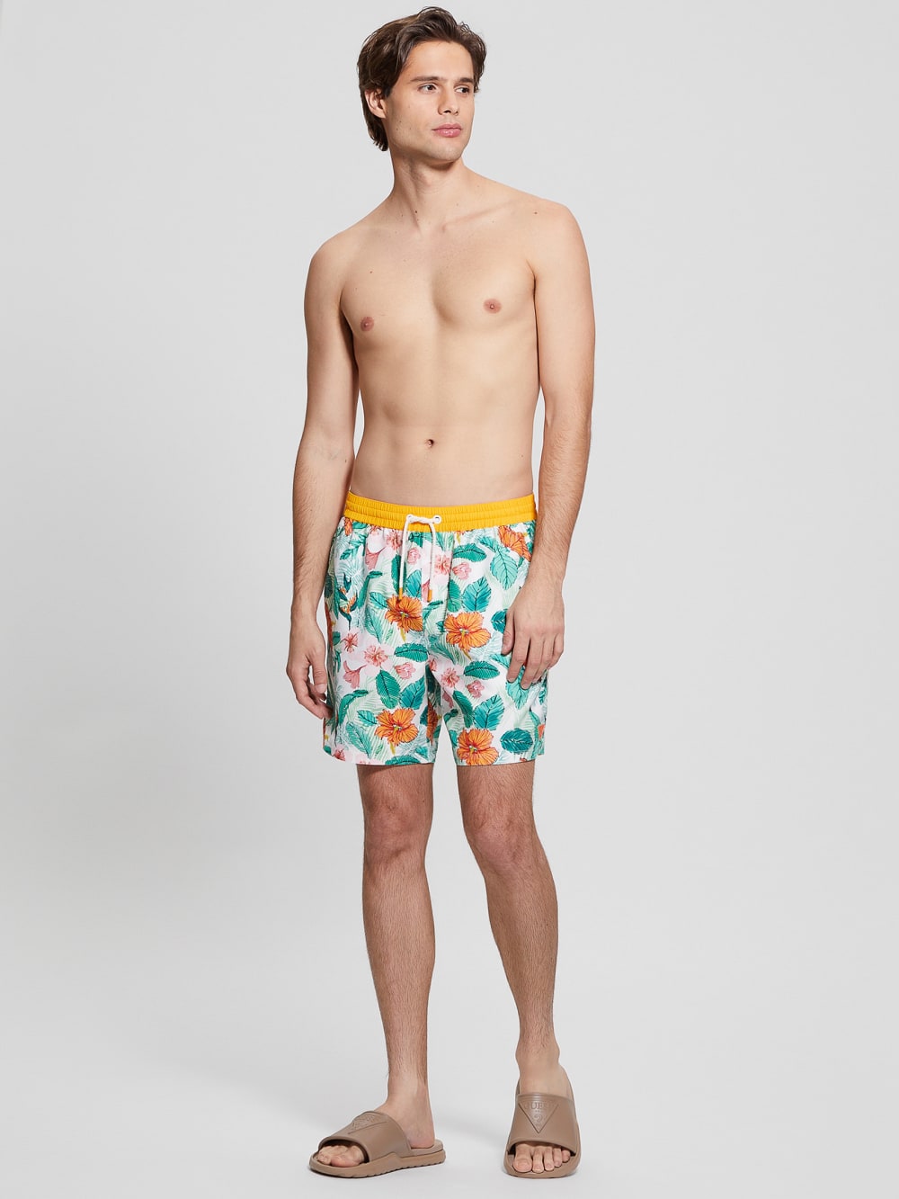 Eco Printed Swim Trunks