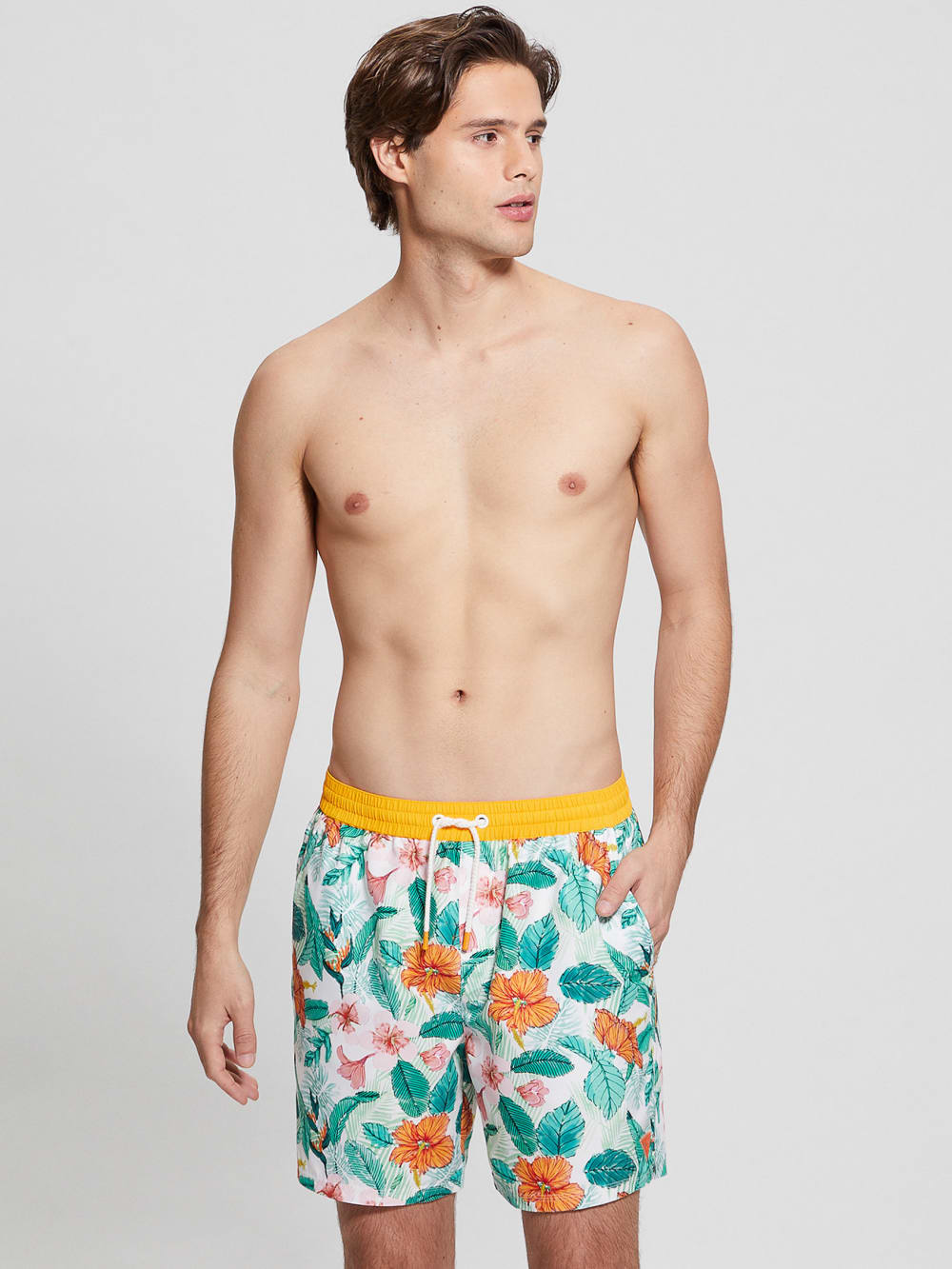 Eco Printed Swim Trunks