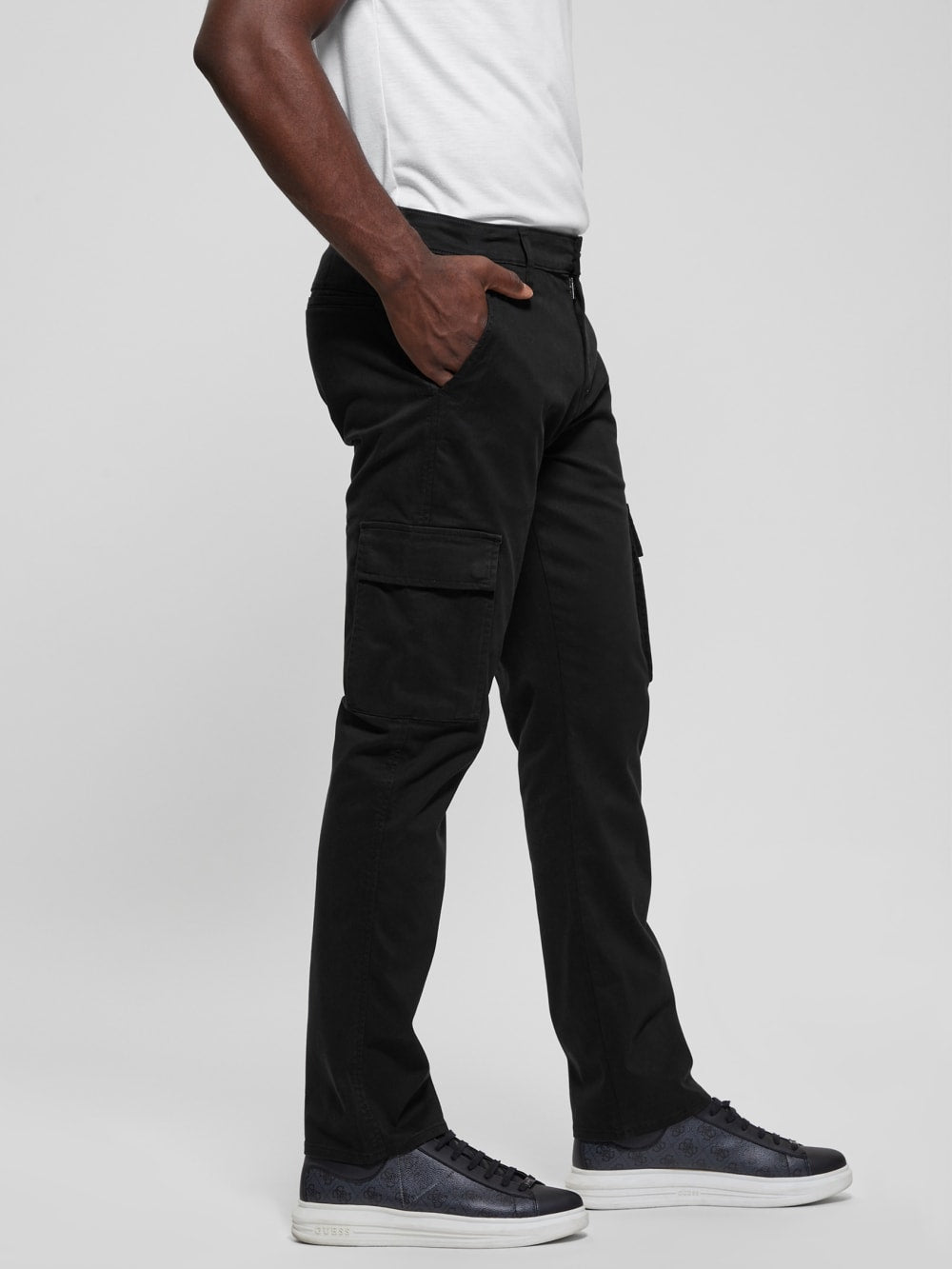 Sateen Coated Cargo Pants