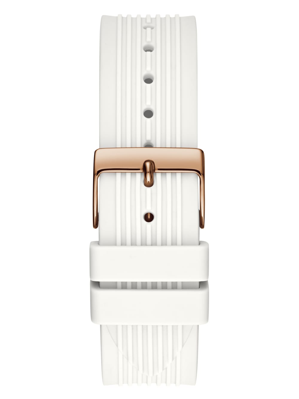 Rose Gold-Tone And White Multifunction Watch
