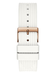 Rose Gold-Tone And White Multifunction Watch