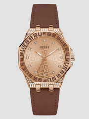 Insignia Brown Leather Analog Watch