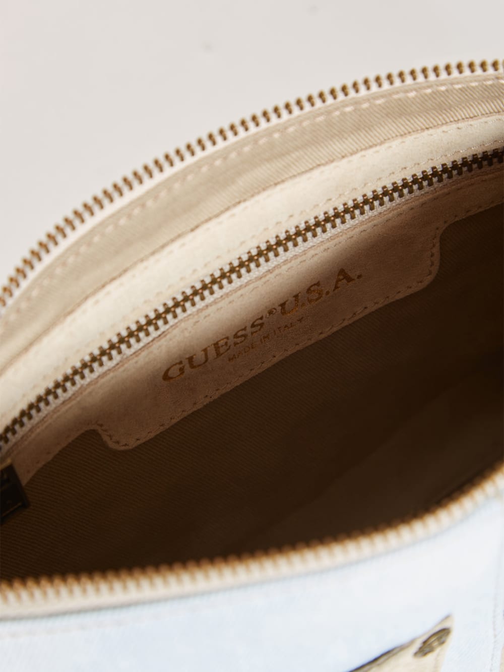 Baguette Denim Shoulder Bag