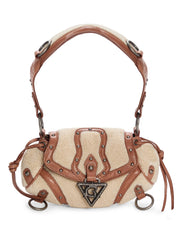 mini claudia faux-fur bag