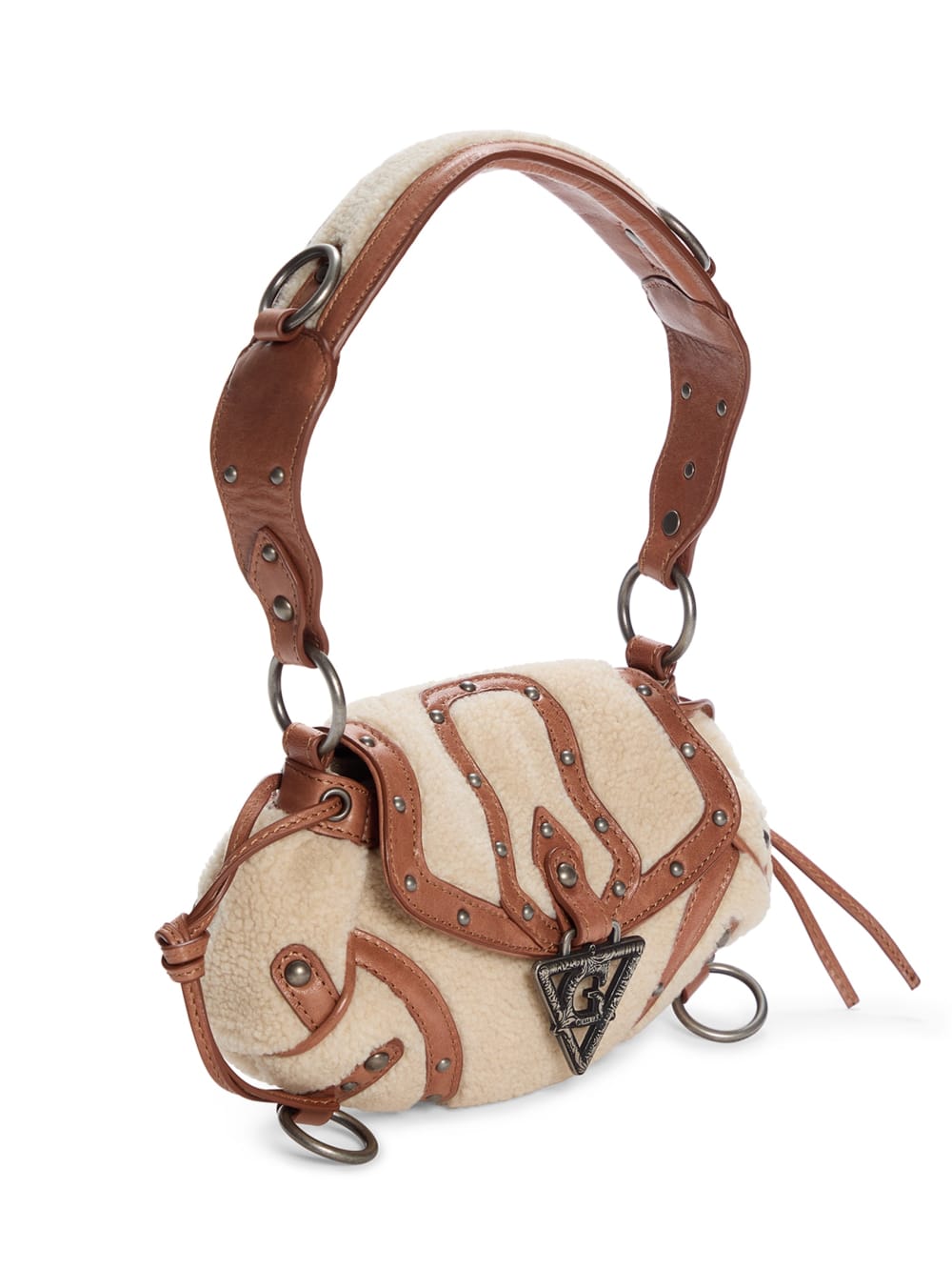 mini claudia faux-fur bag