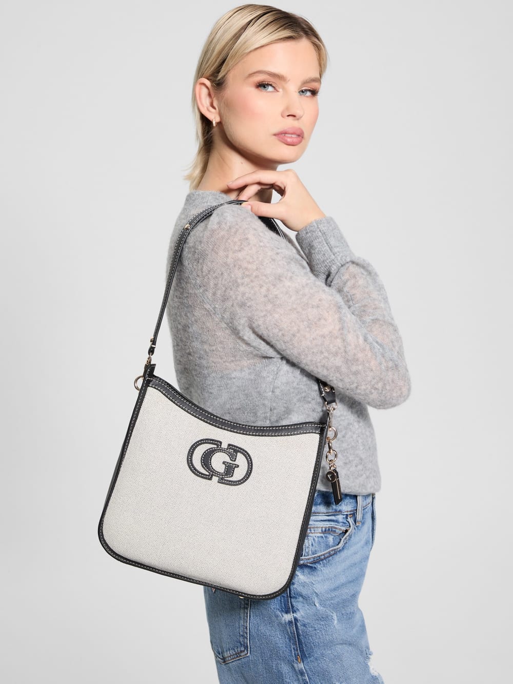 Sebina Canvas Bucket Shoulder Bag