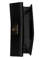 Zalina Satin Top-Handle Clutch