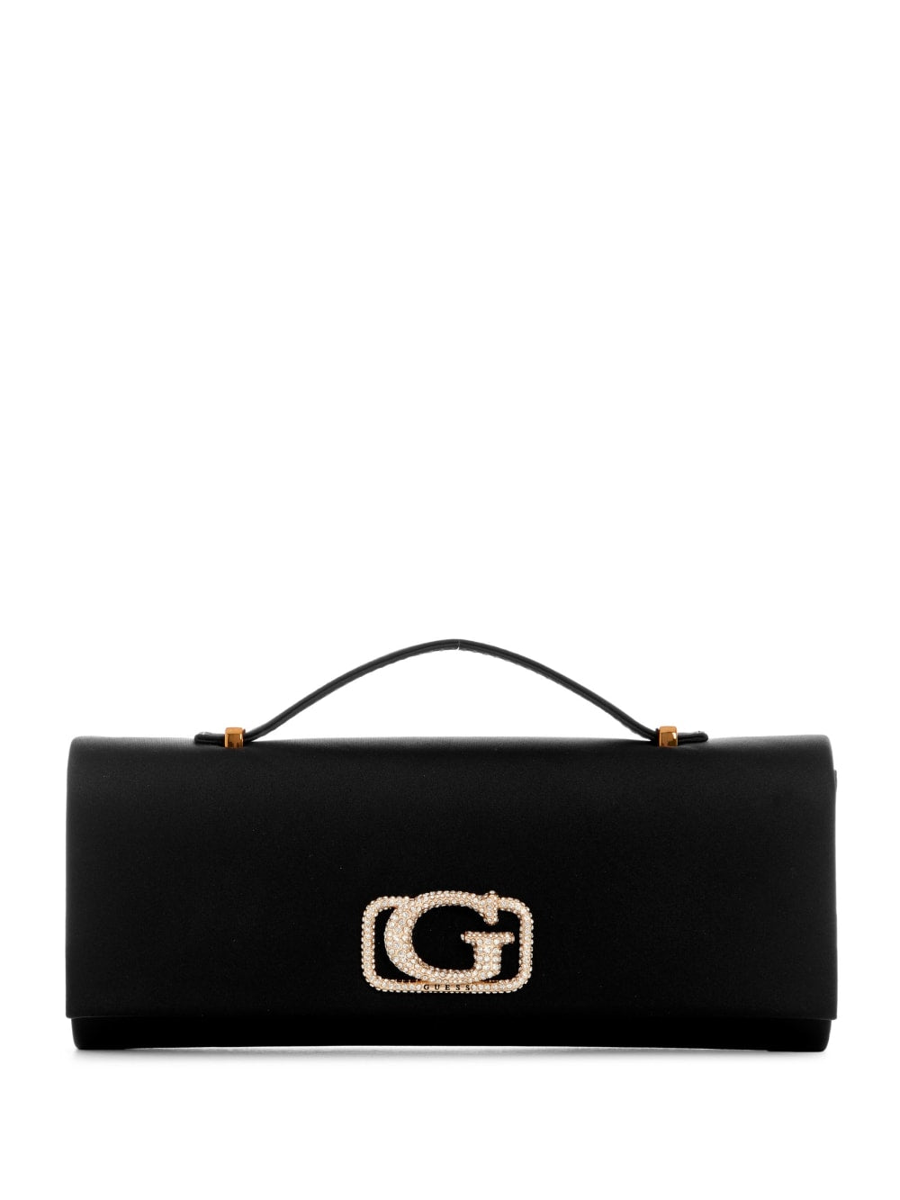 Zalina Satin Top-Handle Clutch