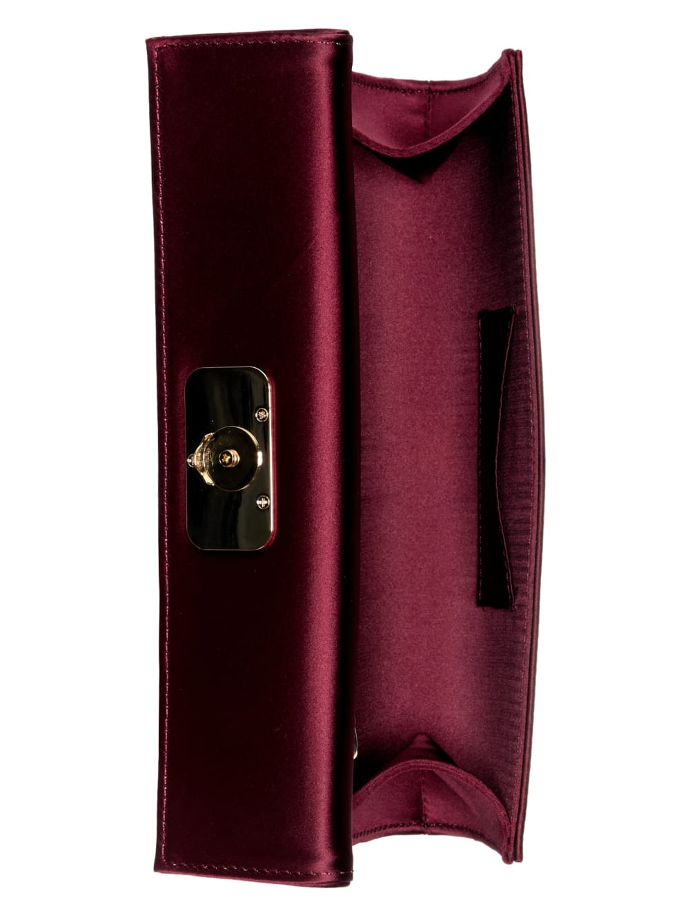 Zalina Satin Top-Handle Clutch