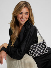 Zalina Top-Zip Shoulder Bag
