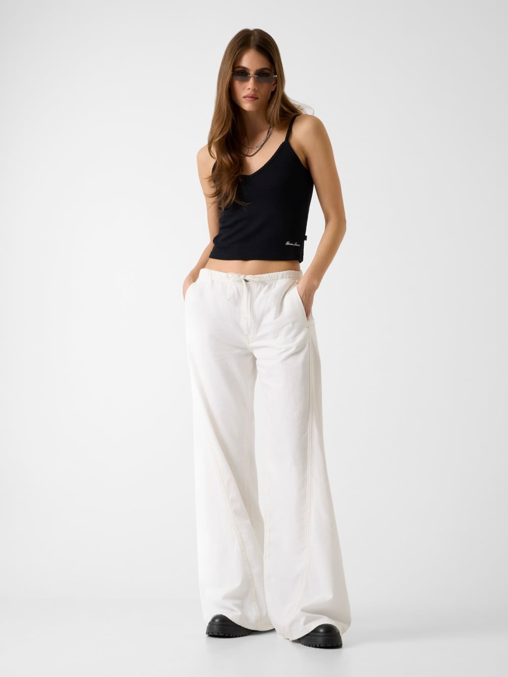 Jogger wide leg jeans