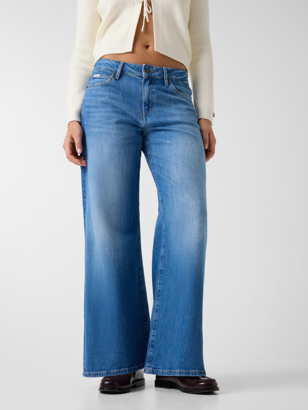 G13 Low-rise extra wide leg jeans