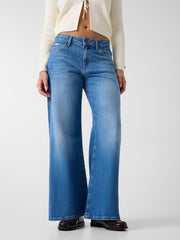 G13 Low-rise extra wide leg jeans