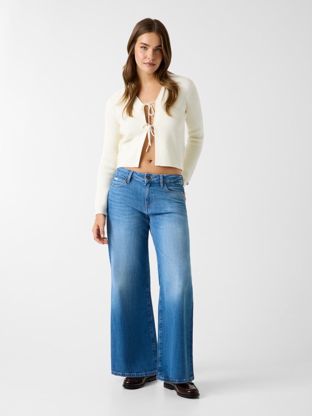 G13 Low-rise extra wide leg jeans