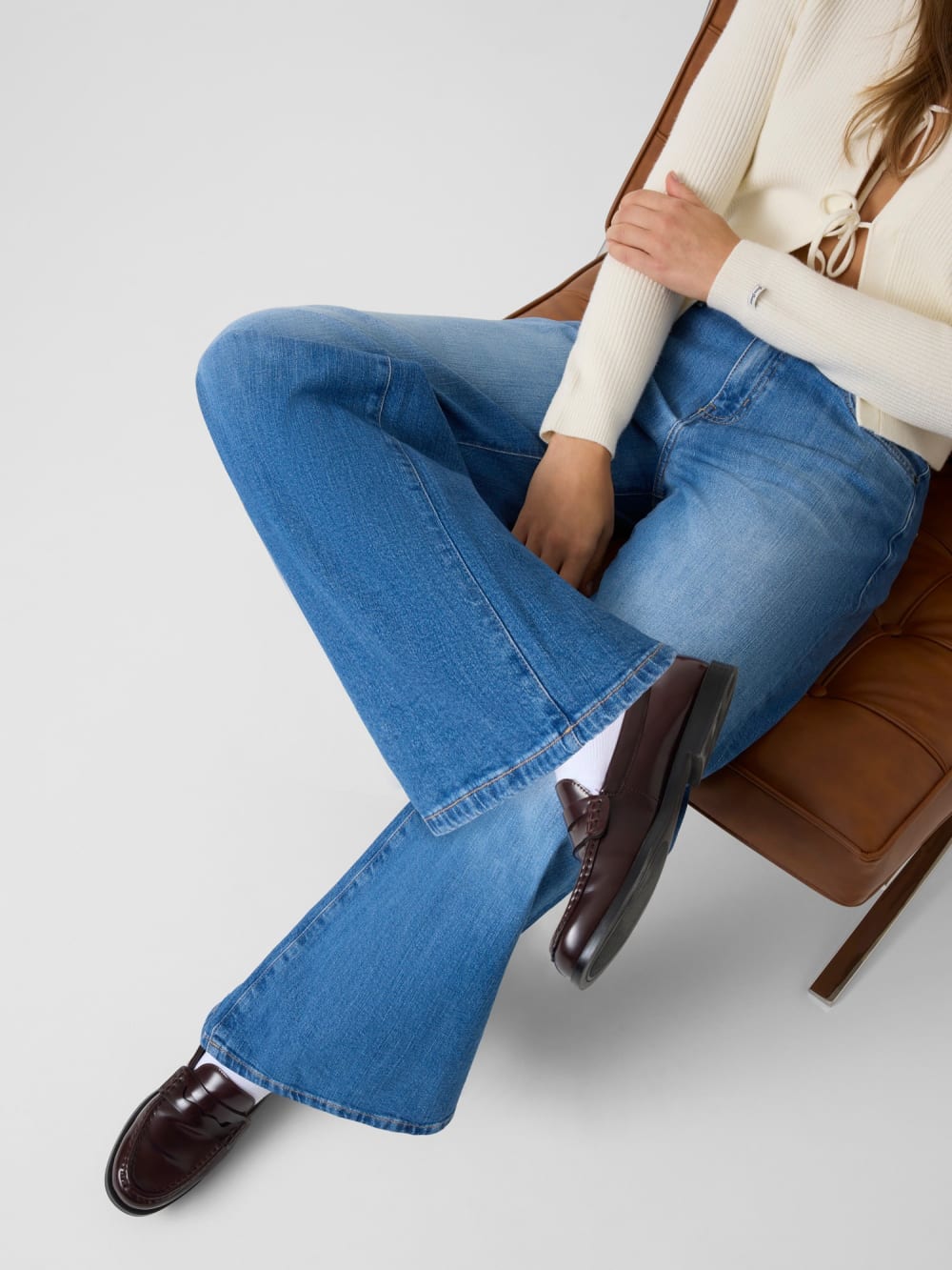 G13 Low-rise extra wide leg jeans