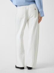 G11 Seamed Crop Wide-Leg Jeans