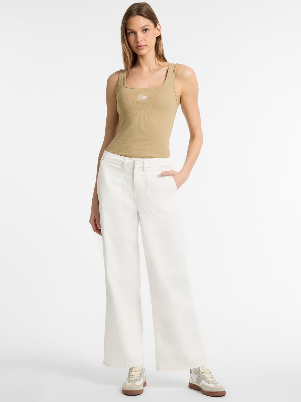 Utility Wide-Leg Jeans