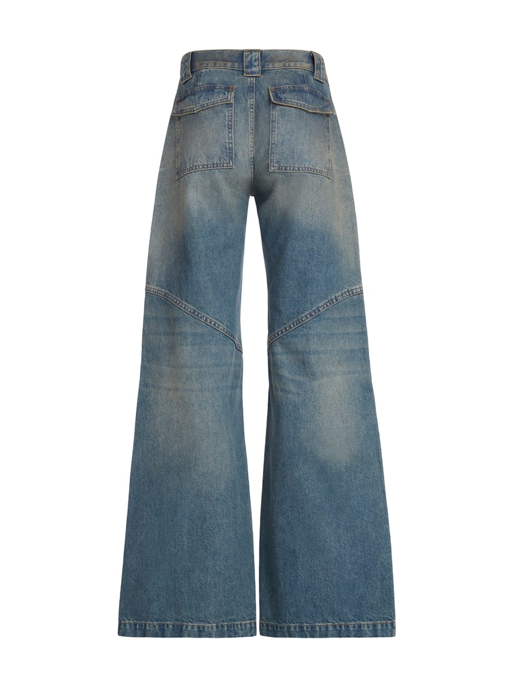 low-rise wide leg denim pants