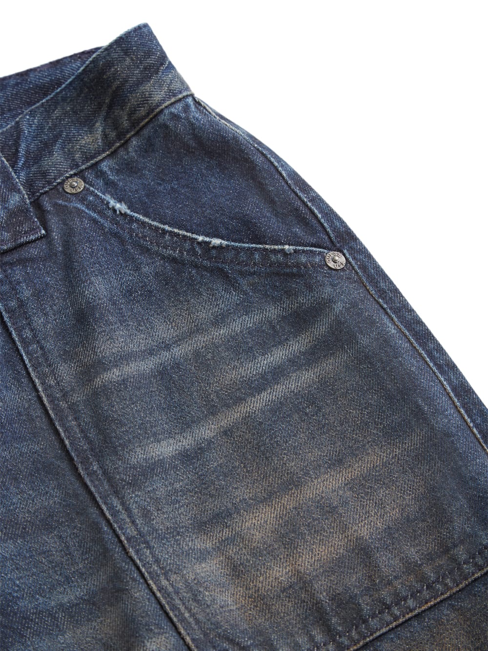 low-rise wide leg denim pants