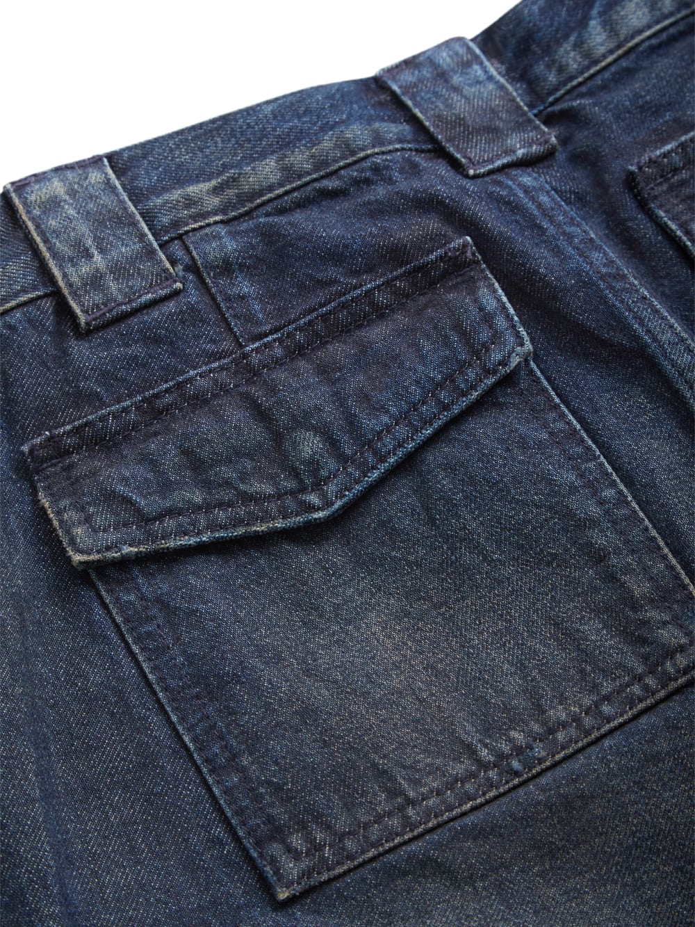 low-rise wide leg denim pants