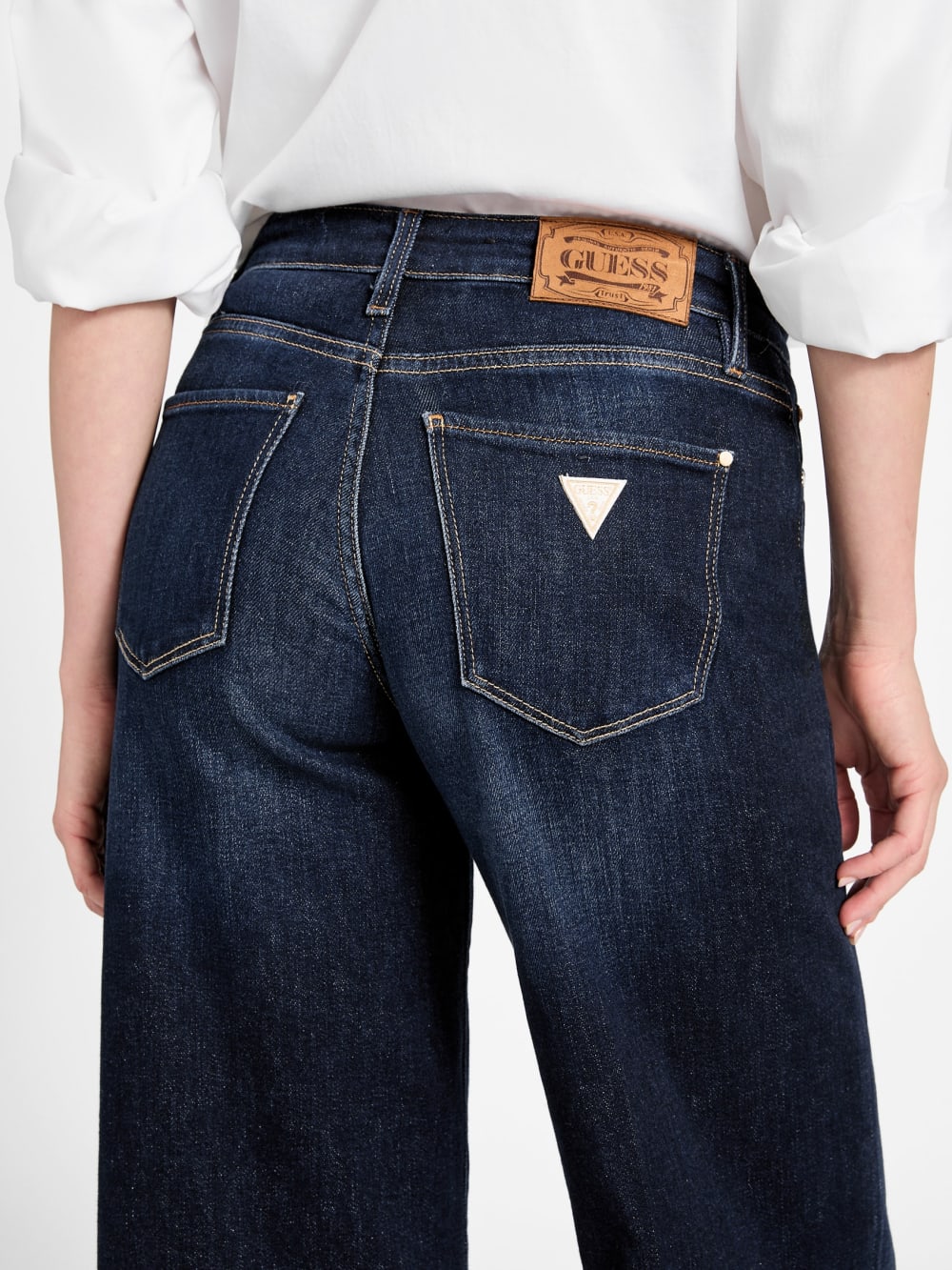 Mid-Rise Sexy Palazzo Wide-Leg Jeans