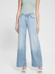 Eco Featherweight Mid-Rise Palazzo Jeans