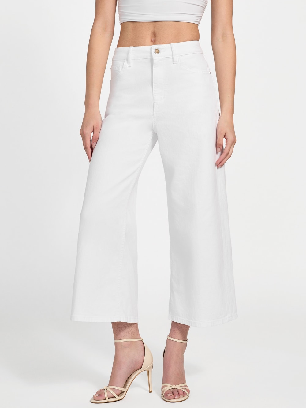 Eco Bellflower Cropped Wide Leg Jeans
